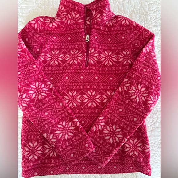 Obermeyer girls ski base layer pink snowflake S 6-7 ❄️ - Picture 1 of 5